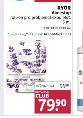 Rossmann Ryor aknestop roll-on nabídka