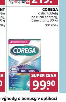 Rossmann Corega čistící tablety nabídka