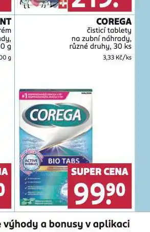 Rossmann Corega čistící tablety nabídka