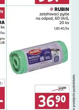 Rossmann Rubin zatahovací pytle na odpad nabídka