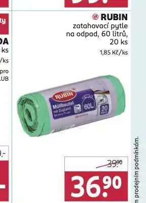 Rossmann Rubin zatahovací pytle na odpad nabídka