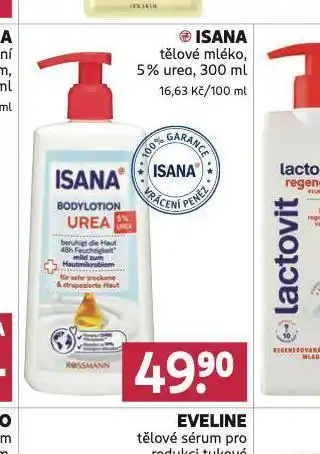 Rossmann Isana tělové mléko nabídka