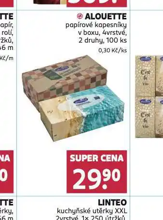 Rossmann Alouette papírové kapesníky nabídka