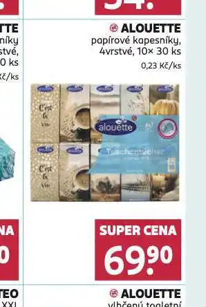 Rossmann Alouette papírové kapesníčky nabídka