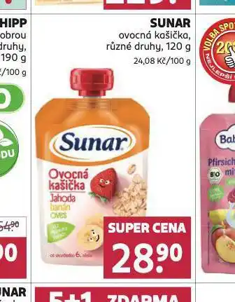 Rossmann Sunar ovocná kašička nabídka