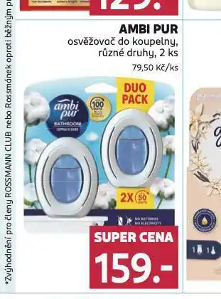 Rossmann Ambi pur osvěžovač do koupelny nabídka