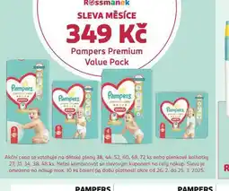 Rossmann Pampers dětské plenky nabídka