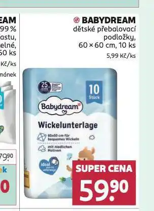 Rossmann Babydream přebalovací podložky nabídka