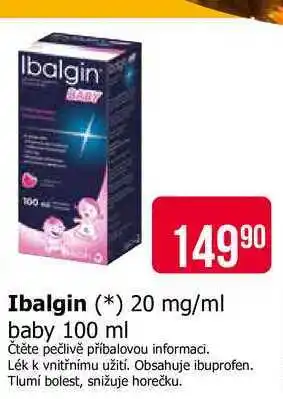 Teta Ibalgin 20 mg/ml baby 100 ml nabídka