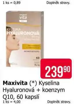 Teta Maxivita Kyselina Hyaluronová + koenzym Q10, 60 kapslí nabídka