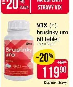 Teta VIX brusinky uro 60 tablet nabídka