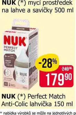 Teta NUK Perfect Match Anti-Colic lahvička 150 ml nabídka