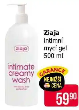 Teta Ziaja intimní mycí gel 500 ml nabídka