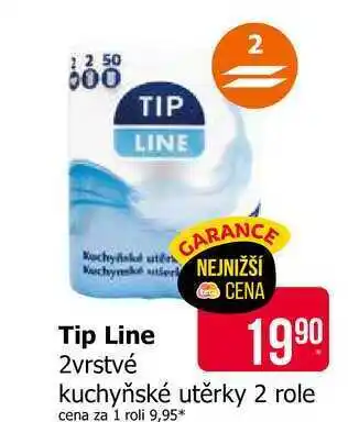 Teta Tip Line 2vrstvé kuchyňské utěrky 2 role nabídka