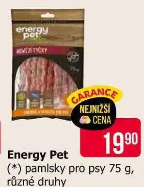 Teta Energy Pet pamlsky pro psy 75 g, různé druhy nabídka