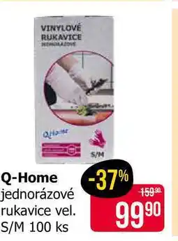 Teta Q-Home jednorázové rukavice vel. S/M 100 ks nabídka