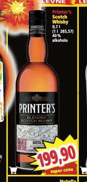 Norma Printer´s scotch whisky nabídka