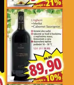 Norma Ungheni cabernet sauvignon nabídka