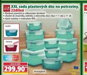 Norma Xxl sada plastových dóz nabídka