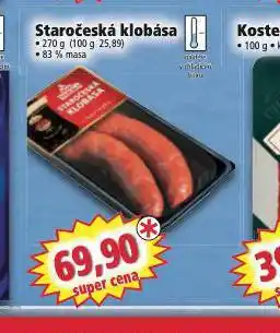 Norma Staročeská klobása nabídka