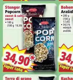 Norma Stenger popcorn nabídka