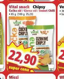 Norma Vital snack chipsy nabídka