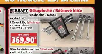 Norma Očkoploché / ráčnové klíče nabídka