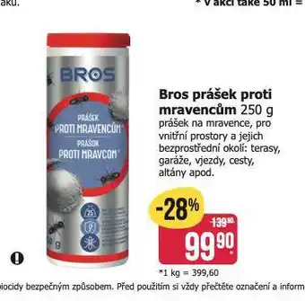 Teta Bros prášek proti mravencům nabídka