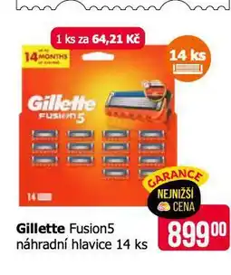 Teta Gilette fusion5 náhradní hlavice nabídka