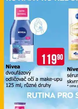 Teta Nivea dvoufázový odličovač očí a make.upu nabídka