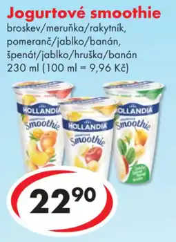 CBA Jogurtové smoothie nabídka