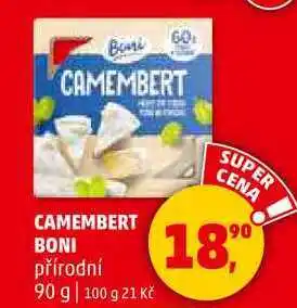 Penny Market CAMEMBERT BONI přírodní, 90 g nabídka