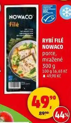 Penny Market RYBÍ FILÉ NOWACO porce, mražené, 300 g nabídka