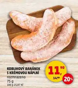 Penny Market KOBLIHOVÝ BANÁNEK S KRÉMOVOU NÁPLNÍ, 75 g nabídka