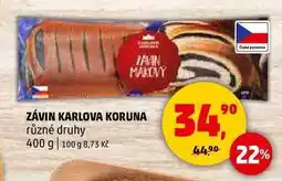 Penny Market ZÁVIN KARLOVA KORUNA různé druhy, 400 g nabídka