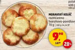 Penny Market MORAVSKÝ KOLÁČ rozmrazeno tvarohovo-povidlovy, 70 g nabídka