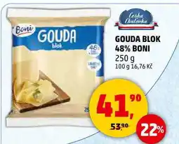 Penny Market GOUDA BLOK 48% BONI, 250 g nabídka