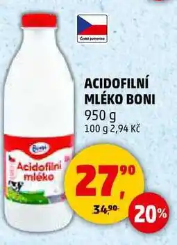 Penny Market ACIDOFILNÍ MLÉKO BONI, 950 g nabídka