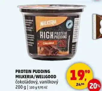 Penny Market PROTEIN PUDDING MILKERIA/WELLGOOD čokoládový, vanilkový, 200 g nabídka