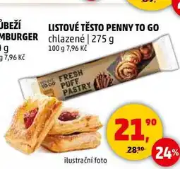 Penny Market LISTOVÉ TĚSTO PENNY TO GO chlazené, 275 g nabídka