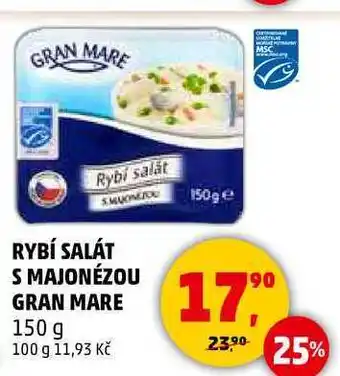 Penny Market RYBÍ SALÁT S MAJONÉZOU GRAN MARE, 150 g nabídka