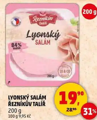 Penny Market LYONSKÝ SALÁM ŘEZNÍKŮV TALÍŘ, 200 g nabídka