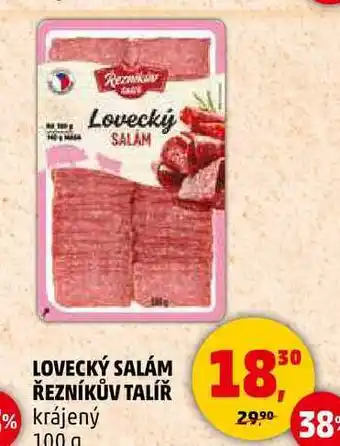 Penny Market LOVECKÝ SALÁM ŘEZNÍKŮV TALÍŘ krájený, 100 g nabídka