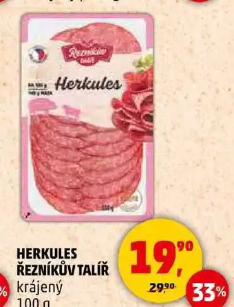 Penny Market HERKULES ŘEZNÍKŮV TALÍŘ krájený, 100 g nabídka