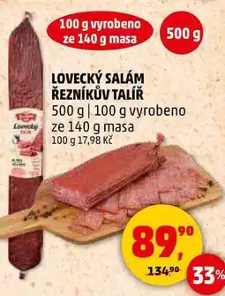 Penny Market LOVECKÝ SALÁM ŘEZNÍKŮV TALÍŘ, 500 g nabídka