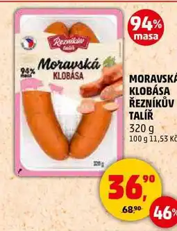 Penny Market MORAVSKA KLOBÁSA ŘEZNÍKŮV TALÍŘ, 320 g nabídka