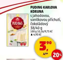 Penny Market PUDING KARLOVA KORUNA s jahodovou, vanilkovou příchutí, čokoládový, 38/40 g nabídka