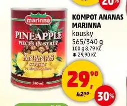 Penny Market KOMPOT ANANAS MARINNA kousky, 565/340 g nabídka