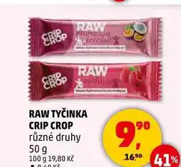 Penny Market RAW TYČINKA CRIP CROP různé druhy, 50 g nabídka