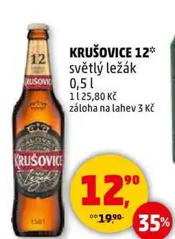 Penny Market KRUŠOVICE 12 světlý ležák, 0,5 l nabídka